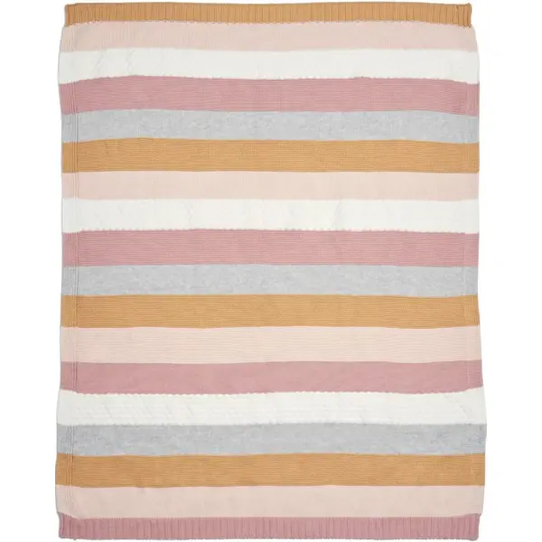 MAMAS&PAPAS PLETENA DEKICA WTTW-PINK STRIPE