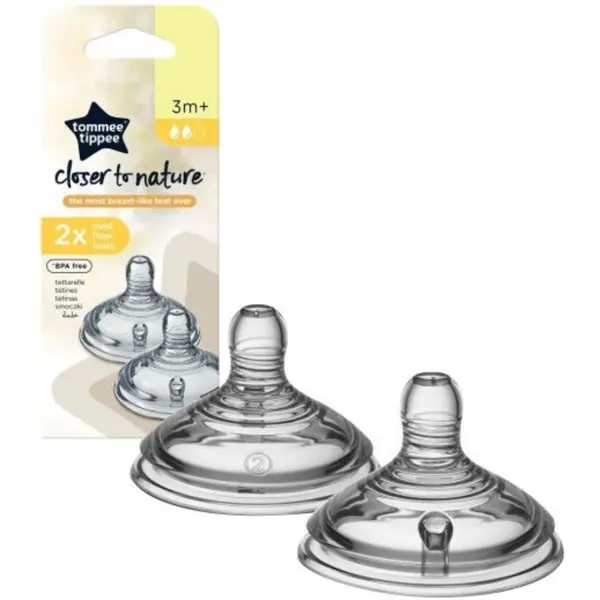 TOMMEE TIPPEE CTN ZAMJENSKE DUDE SREDNJI OTVOR 2 KOM