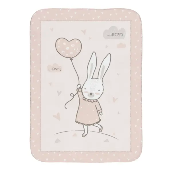 KIKKA BOO SUPER MEKANA DEKA 80/110 CM RABBITS IN LOVE