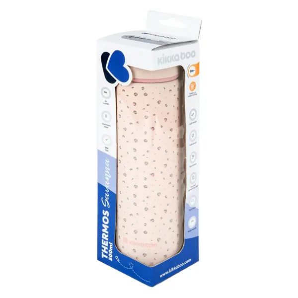 KIKKA BOO TERMOSICA 500ML SAVANNA,PINK