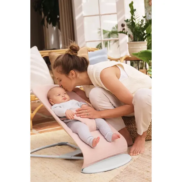 BABYBJORN BLISS WOVEN LEŽALJKA LIGHT PINK MELANGE