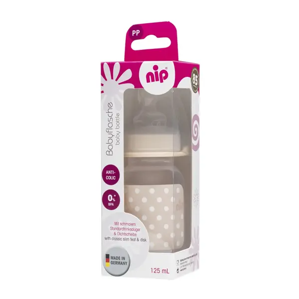 NIP PP BOČICA TRENDY, 125ML, VEL.1, FLOW S, UNISEX