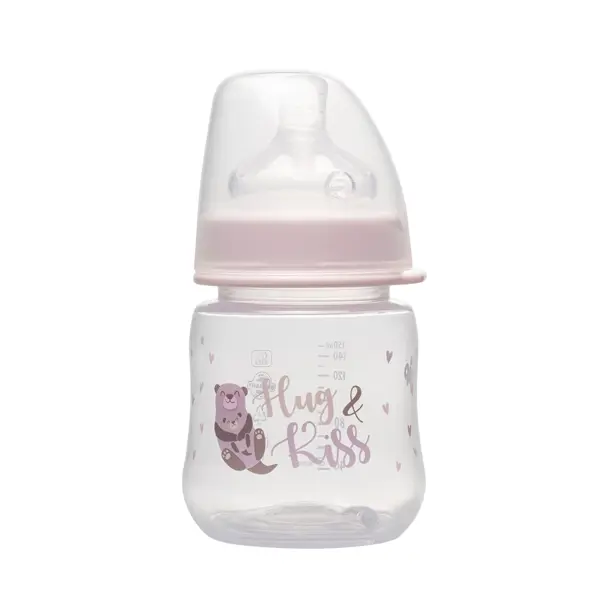 NIP PP BOČICA ŠIROKO GRLO,150ML,VEL.0+,FLOW S, GIRL