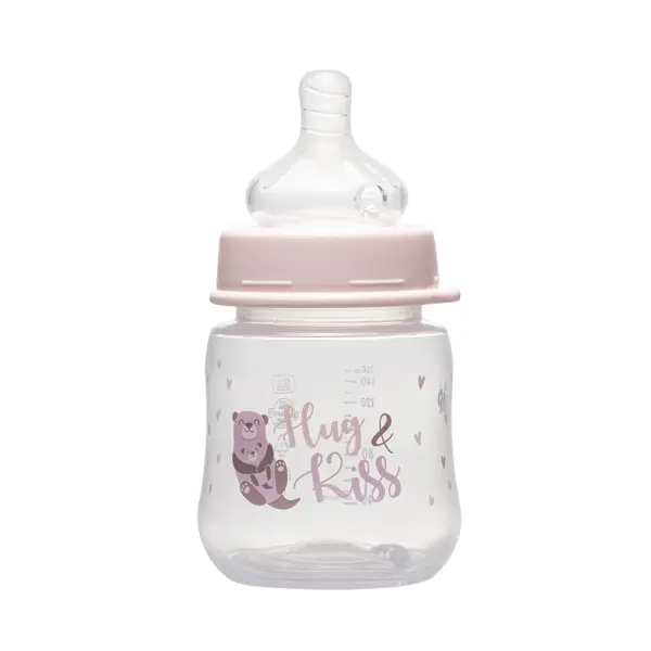 NIP PP BOČICA ŠIROKO GRLO,150ML,VEL.0+,FLOW S, GIRL