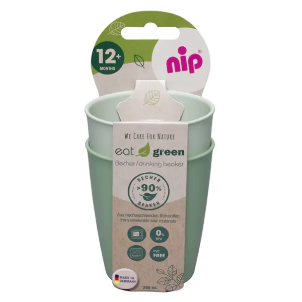 NIP EAT GREEN ČAŠE, MIX, 12+ MJESECI