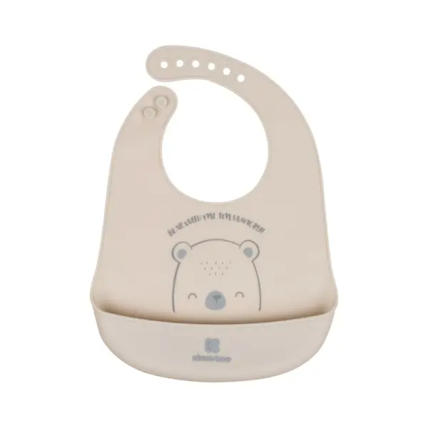 KIKKA BOO SILIKONSKI SIPERAK BEAR WITH ME,GREY
