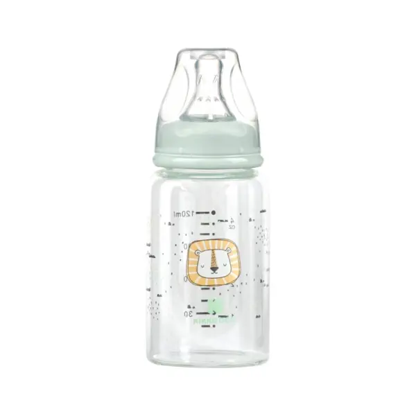 KIKKA BOO STAKLENA BOCA ZA HRANJENJE 120ML,SAVANNA MINT