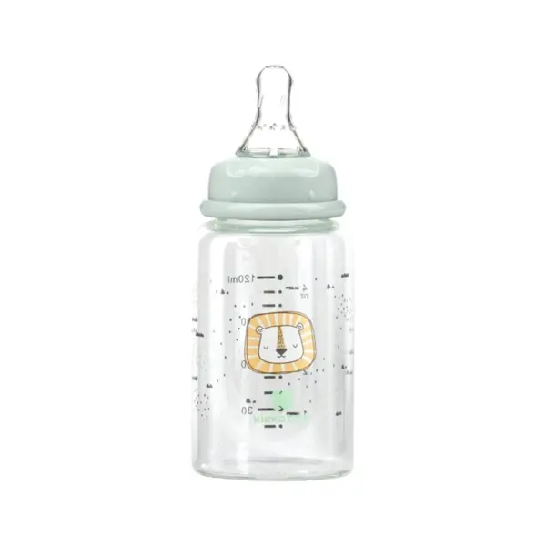 KIKKA BOO STAKLENA BOCA ZA HRANJENJE 120ML,SAVANNA MINT