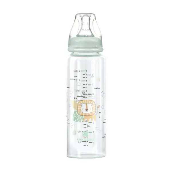 KIKKA BOO STAKLENA BOCA ZA HRANJENJE 240ML,SAVANNA MINT