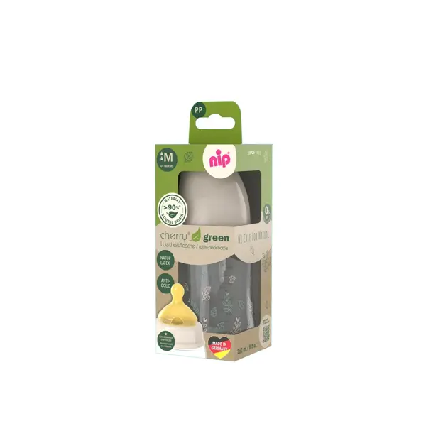 NIP BOCA ŠIROKOG GRLA PP,CHERRY GREEN GIRL,BEIGE,260ML,0+