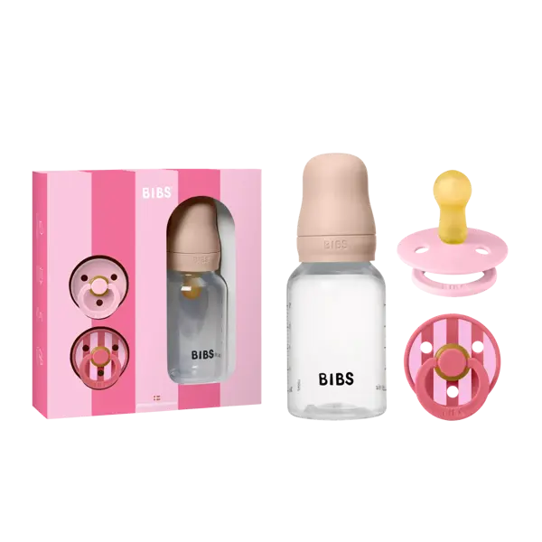 BIBS POKLON SET SPRINKLE DUDE+BOČICA,BLUSH