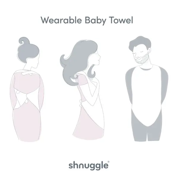 SHNUGGLE RUČNIK ZA BEBE I RODITELJE,GREY