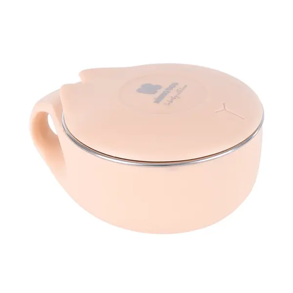 KIKKA BOO POSUDA OD NEHRĐAJUĆEG ČELIKA 200ML,CAT PINK