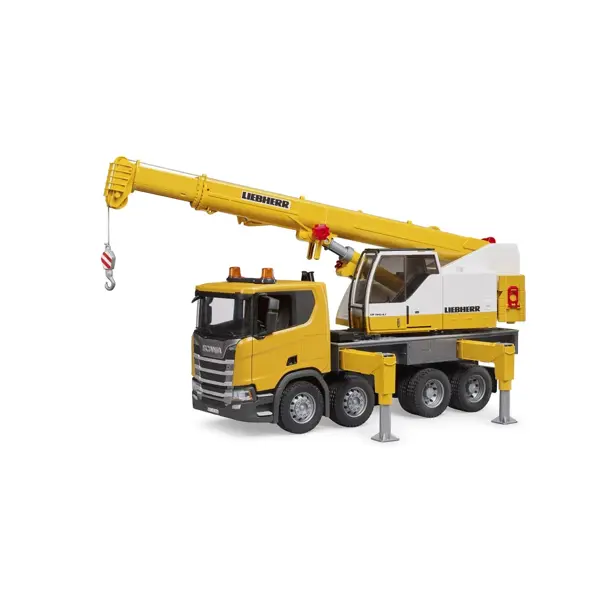 BRUDER SCANIA SUPER 560R LIEBHERR KRAN M.