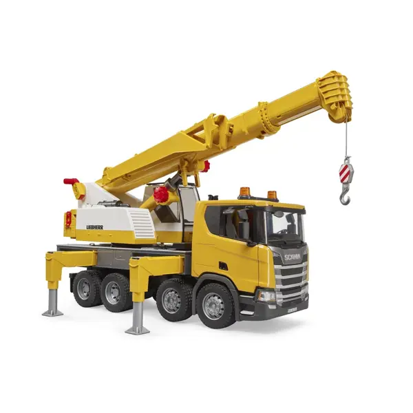 BRUDER SCANIA SUPER 560R LIEBHERR KRAN M.