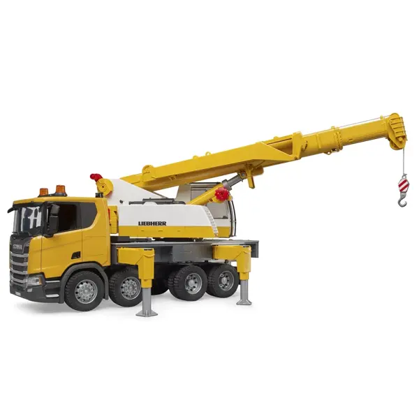 BRUDER SCANIA SUPER 560R LIEBHERR KRAN M.