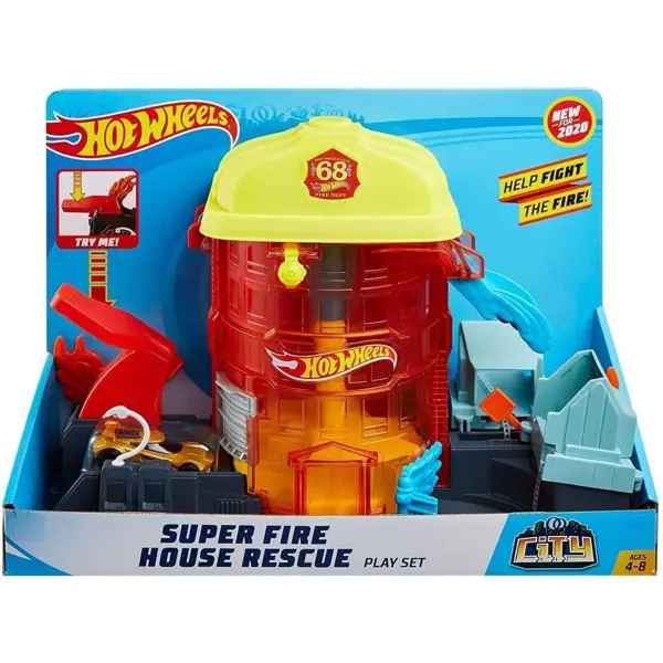 HOT WHEELS SUPER FIRE HOUSE RESCUE