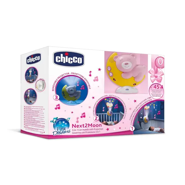 CHICCO PROJEKTOR NEXT2MOON,ROZA  M.
