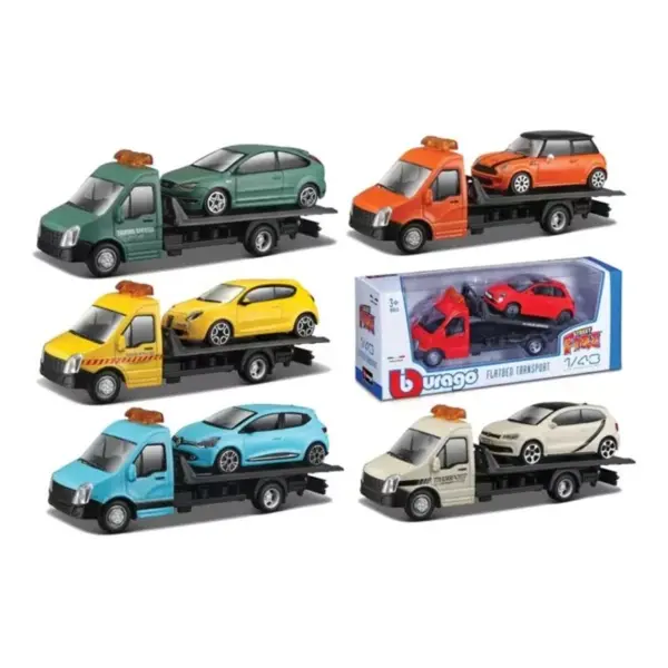 BURAGO 1/43 FLATBED TRANSPORT