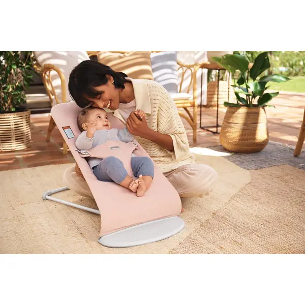 BABYBJORN BLISS WOVEN LEŽALJKA LIGHT PINK MELANGE