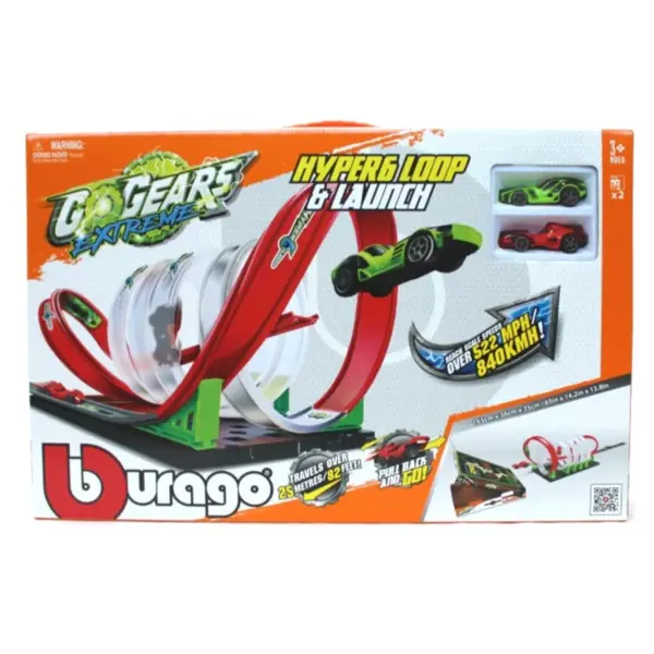 BURAGO GO GEARS EXTREME HYPER 6 STAZA S 2 AUTA M.