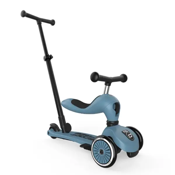 SCOOT AND RIDE HIGHWAYKICK 1 PUSH AND GO, STEEL