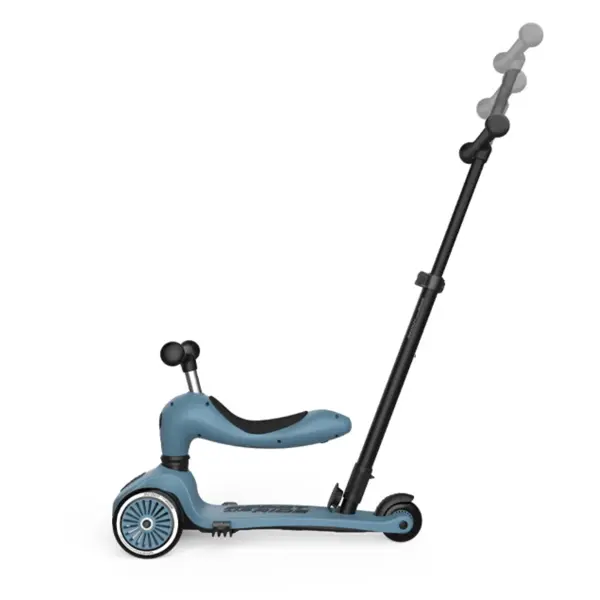 SCOOT AND RIDE HIGHWAYKICK 1 PUSH AND GO, STEEL