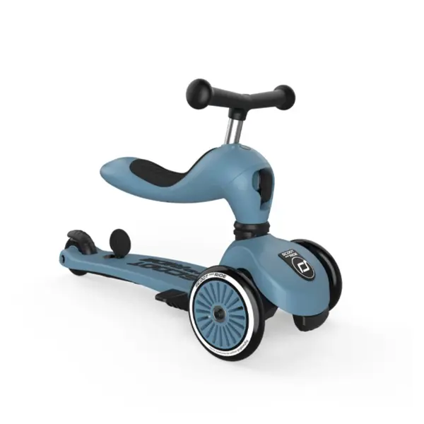 SCOOT AND RIDE HIGHWAYKICK 1 PUSH AND GO, STEEL