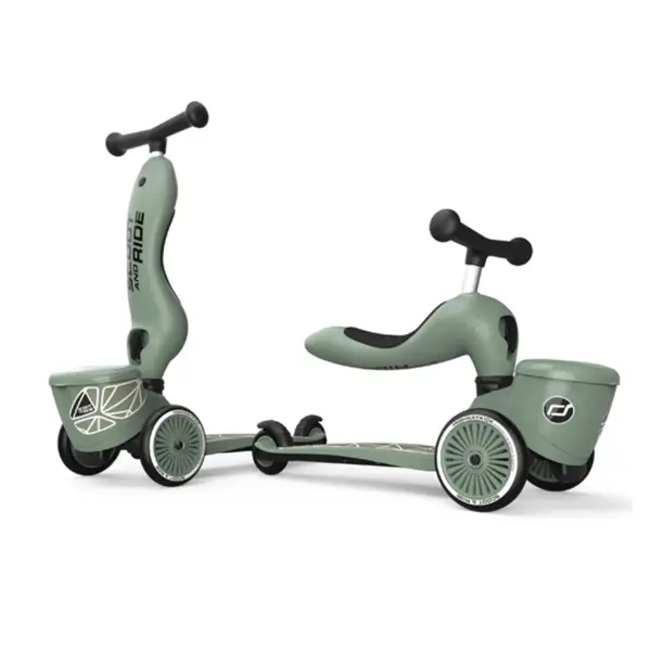 SCOOT AND RIDE HIGHWAYKICK 1 LIFESTYLE ROMOBIL, GREEN LINES