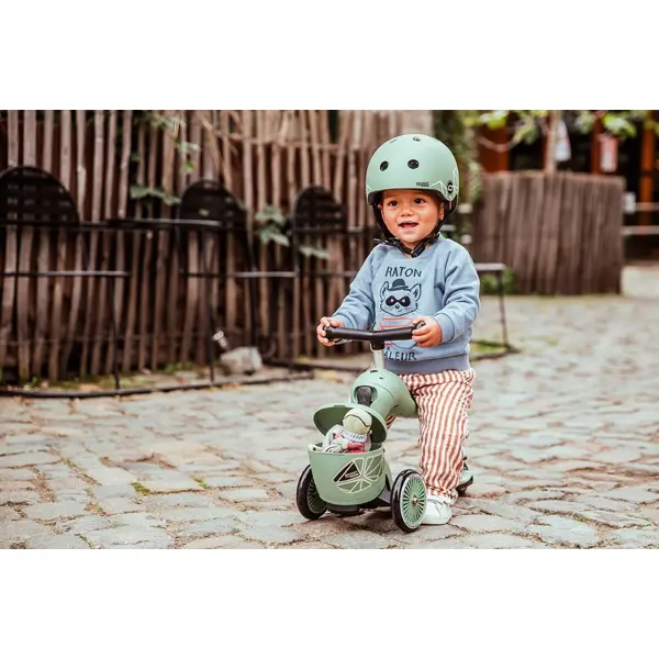 SCOOT AND RIDE HIGHWAYKICK 1 LIFESTYLE ROMOBIL, GREEN LINES