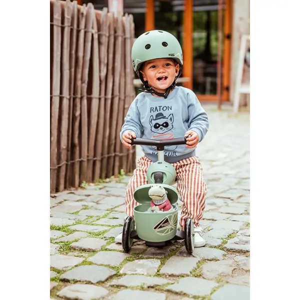 SCOOT AND RIDE HIGHWAYKICK 1 LIFESTYLE ROMOBIL, GREEN LINES