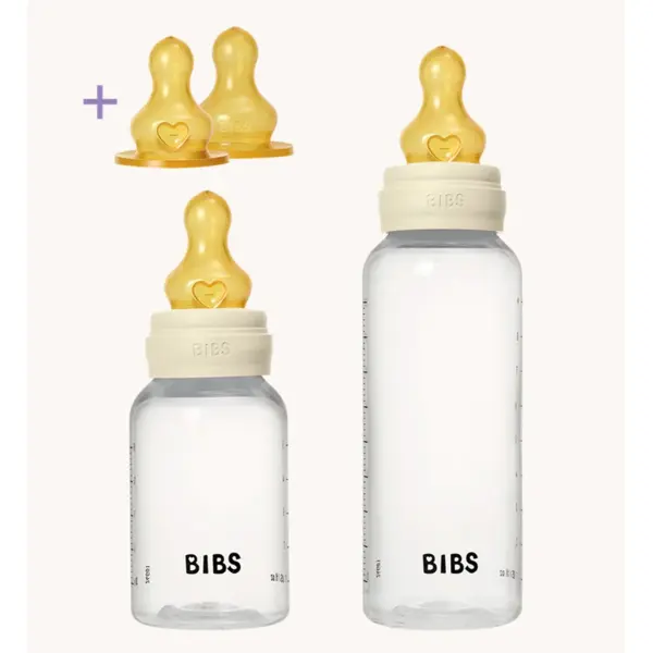 BIBS GROW AND FLOW SET BOČICA LATEX 150ML/270ML IVORY