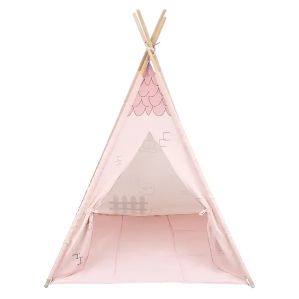 KIKKA BOO DRVENI ŠATOR SA PROSTIRKOM PINK HOUSE