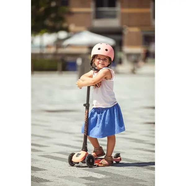 SCOOT AND RIDE HIGHWAYKICK 3 LED ROMOBIL, PEACH 