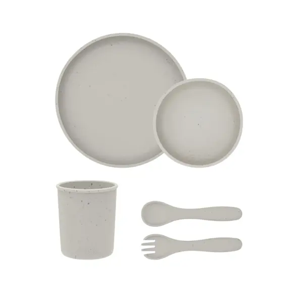 KIKKA BOO SET ZA HRANJENJE PLATINUM 5KOM,SILIKONSKI SAND