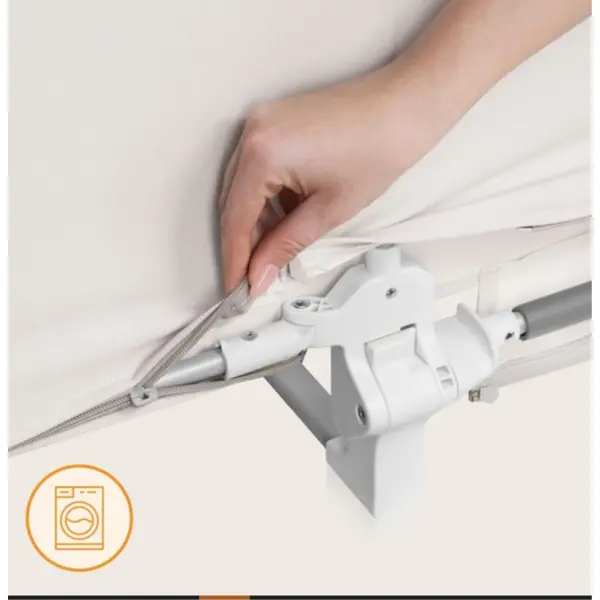LIONELO LORA ZASTITNA OGRADA ZA KREVET BEŽ 105X45CM