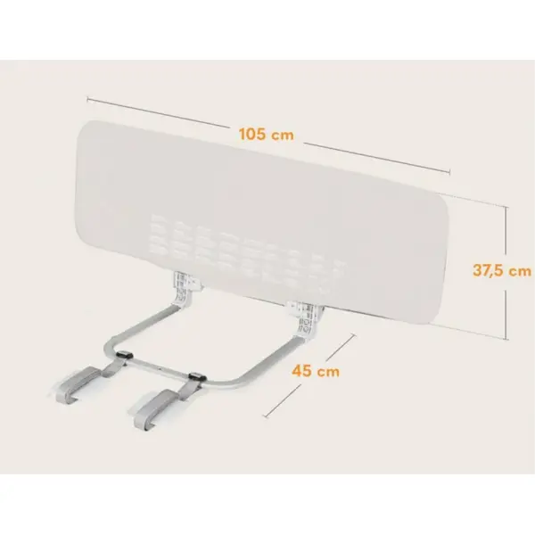 LIONELO LORA ZASTITNA OGRADA ZA KREVET BEŽ 105X45CM