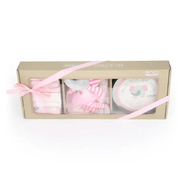 BEBI SET/PRVI OTISAK ROZI SLON FOR.