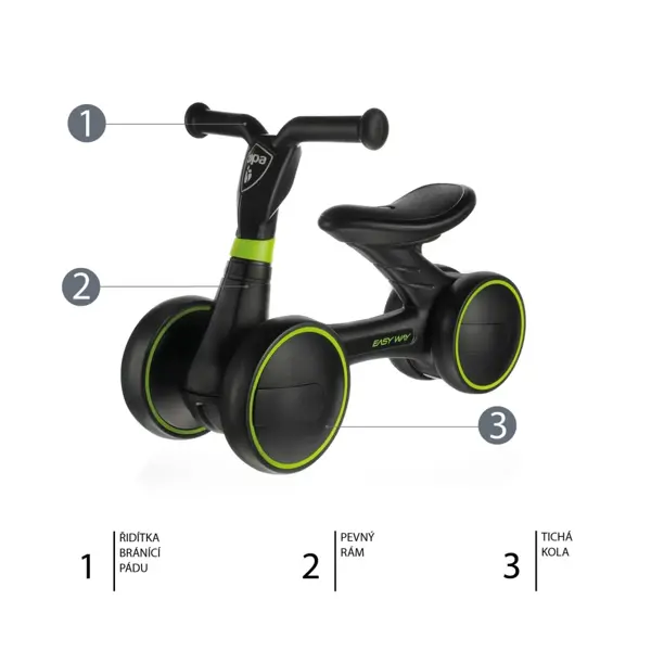 ZOPA BICIKL BALANS EASY-WAY,RACE GREY