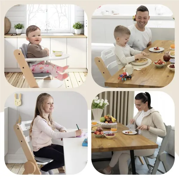 ZOPA DRVENA DJEČJA STOLICA CLIPP&CLAPP BLACK