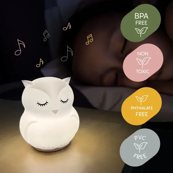 ZOPA SILIKONSKA LD LAMPA S GLAZBOM,VEL.L,OWL