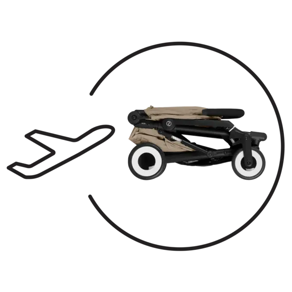 CYBEX KOLICA AGIS BLK ALMOND BEIGE