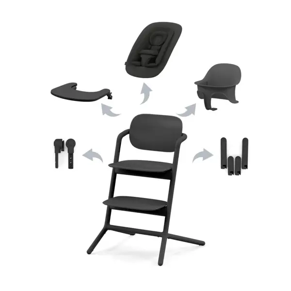 CYBEX HRANILICA LEMO 4IN1 SET ABTSHE STUNNING BLACK
