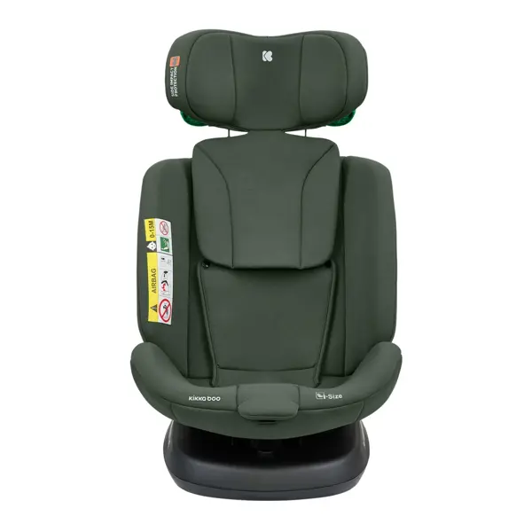 KIKKA BOO AUTOSJEDALICA 40-150CM I-DEFEND I-SIZE ARMY GREEN