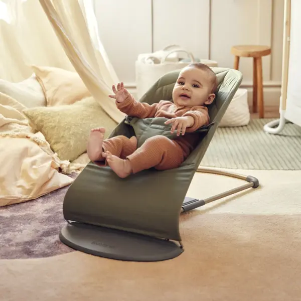 BABYBJORN BLISS WOVEN PETAL LEŽALJKA-DARK GREY