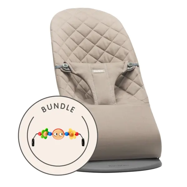 BABYBJORN BLISS WOVEN C-QUILT,SAND-GREY SA GOOGLY EYES IGRAČ