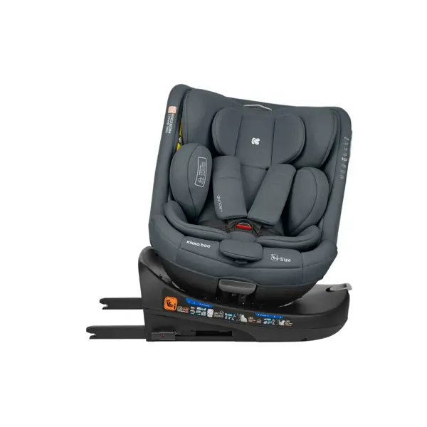 KIKKA BOO AUTOSJEDALICA I-ROUND,I-SIZE,40-150CM,DARK GREY
