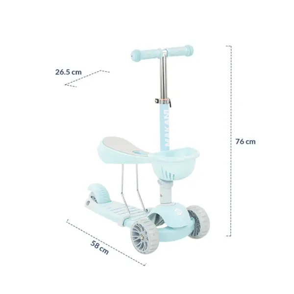 KIKKA BOO MAKANI ROMOBIL BONBON 3U1 CANDY BLUE