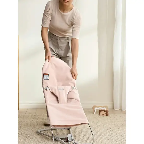 BABYBJORN BLISS WOVEN LEŽALJKA LIGHT PINK MELANGE