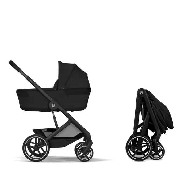 CYBEX KOLICA BALIOS S LUX BLK+SKLOPIVA KOŠARA,MOON BLACK